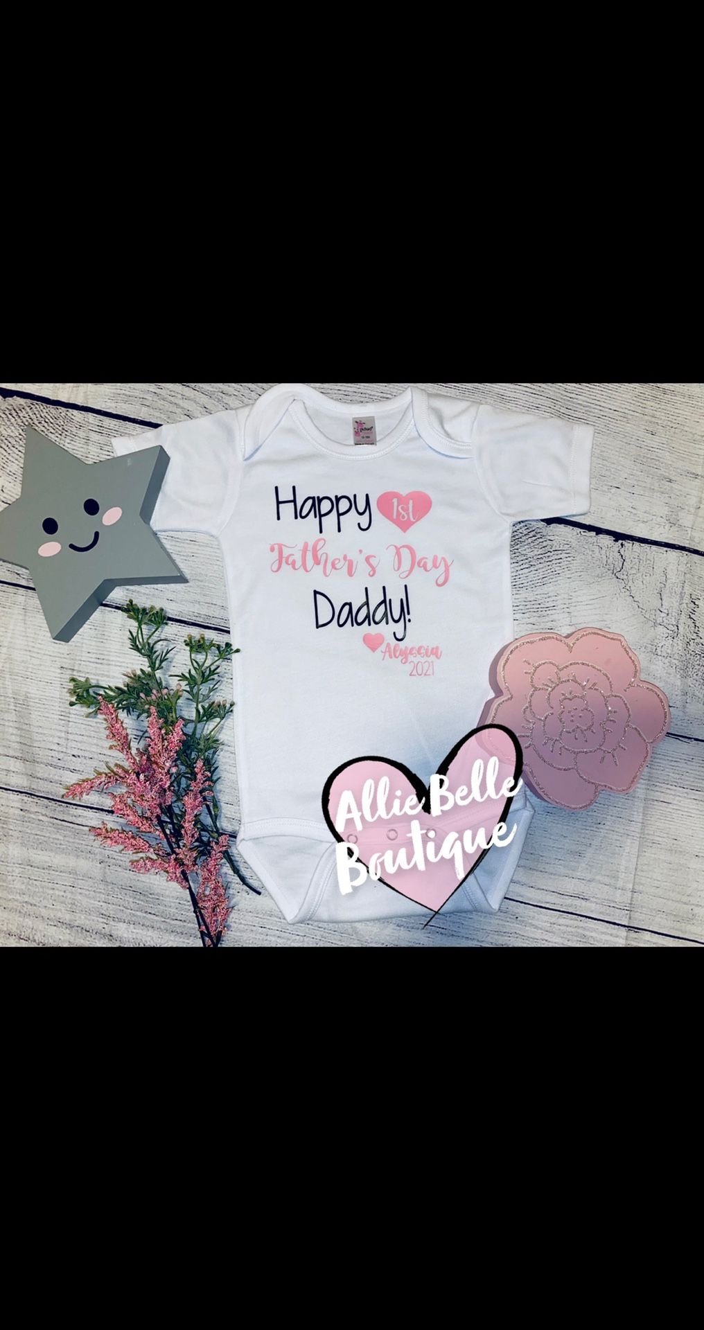 1st Fatherโs Day Onesie ๐๐๐