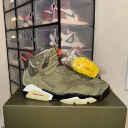 Jordan 6 Retro Travis Scott Olive Brand New!! Size 9