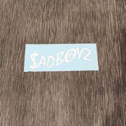 Sadboyz Sticker Decal For Car Laptop Tumbler 5x2 Inches