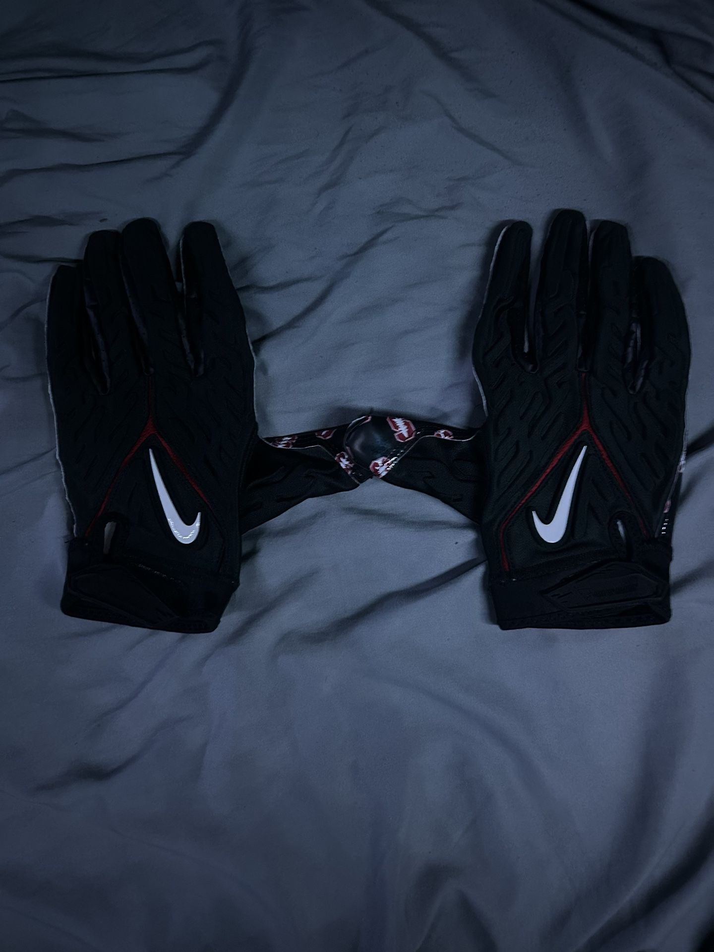 Stanford Nike Black Superbad Football Gloves