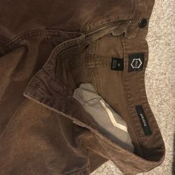 Mens Rvca Dagger Cuorduroy Jeans, Size 33