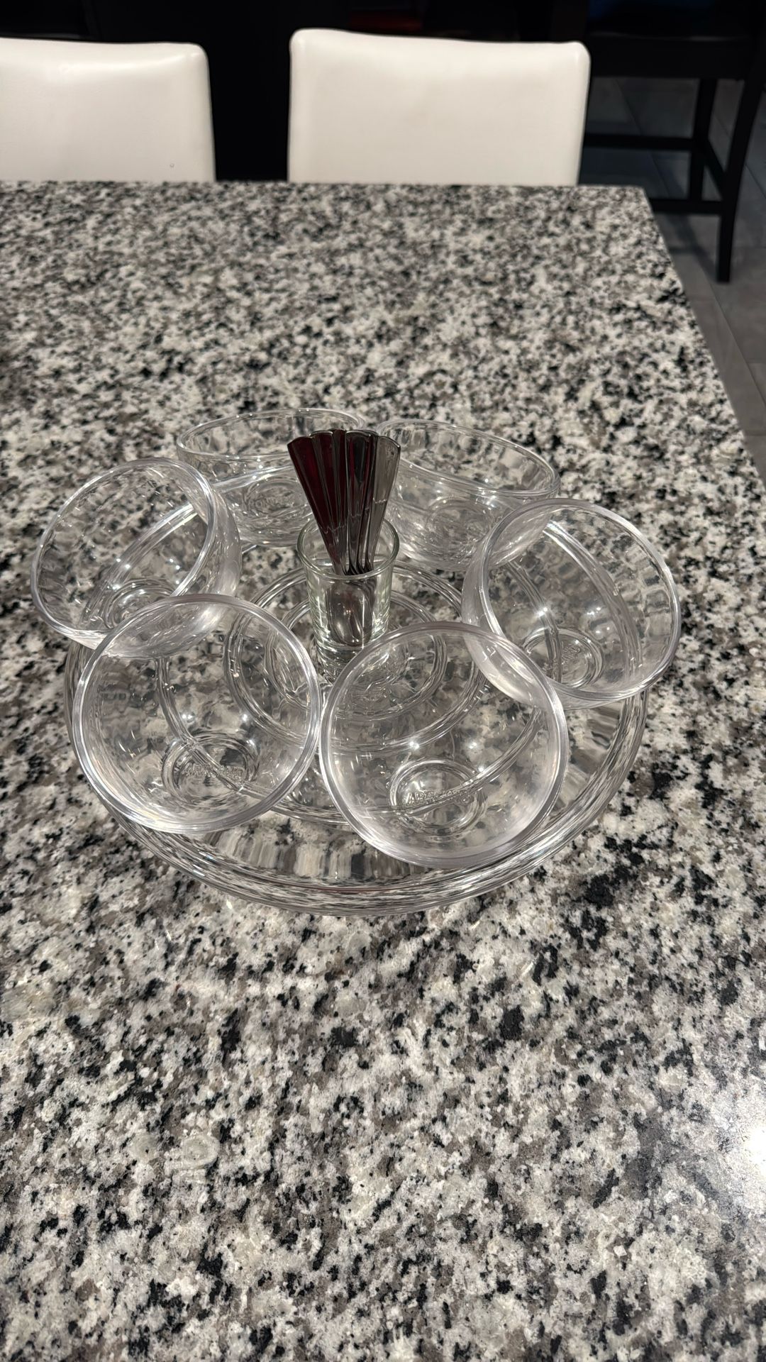 Glass Dessert Set $30