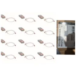 
Juno
Wafer 6 in. Adjustable Lumen and CCT Canless IC Rated Dimmable Integrated LED Recessed Light Trim (12-Pack)