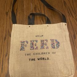 FEED Hand Beaded Tote