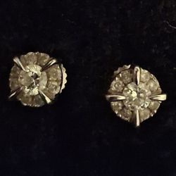 White Gold Diamond Earrings