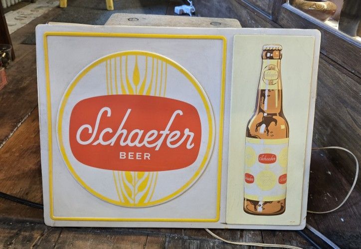 Vintage Schaefer Beer Sign
