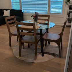 Round Glass Dining Table