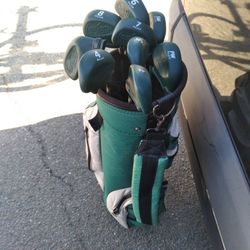TITLEIST set of 9 clubs MG-207 s IRON SET  RIGHT HANDED with bag

For RH (Right Hand) players

Excellent condition. 