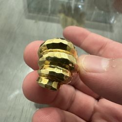 Solid 18k Yellow Gold Henry Dunay Cocktail Women’s Ring Faceted Size 8