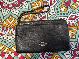 Double Pouch Coach Wallet