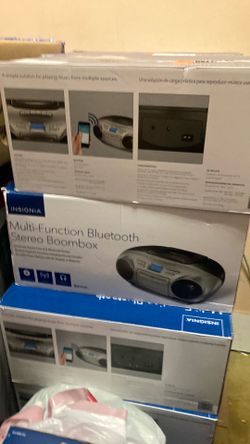 Portable 4 in 1 boombox with cd + cassette +radio + Bluetooth