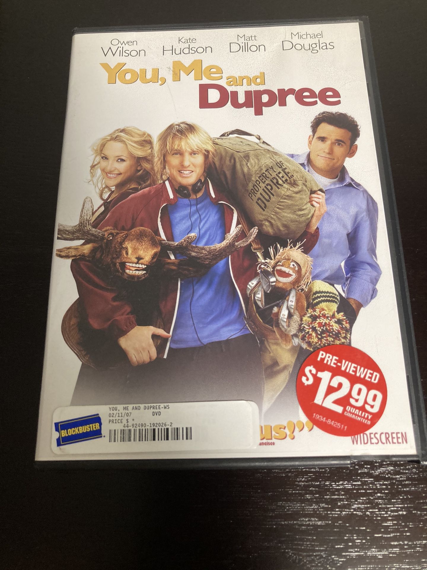 You, Me, and Dupree DVD - widescreen