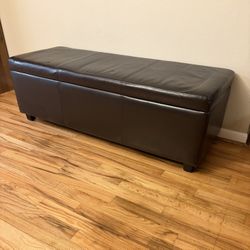 Leather Storage Chest