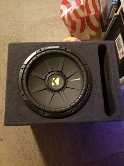 12" kicker Subs with box
