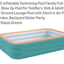 New In Box. Inflatable BIG POOL. Strongly Made Etc. See All The Photos. GREAT 👍👍 PRICE. Sells For $138.+. I'm Selling For JUST $45.00.!See BELOW 