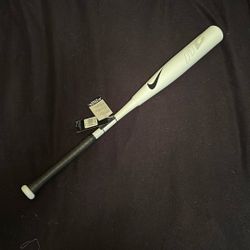 Brand New Full Metal Barrel Pure Carbon Handle White Unisex Nike Professional Baseball Bat With Real Leather Cover