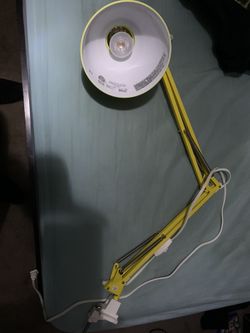 IKEA desk mount lamp yellow