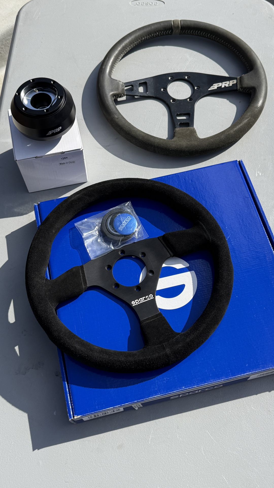 NEW! Sparco Competition R 383 Suede 13" Steering Wheel