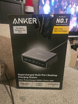 Anker Prime 200W 6-Port GaN Charging Station