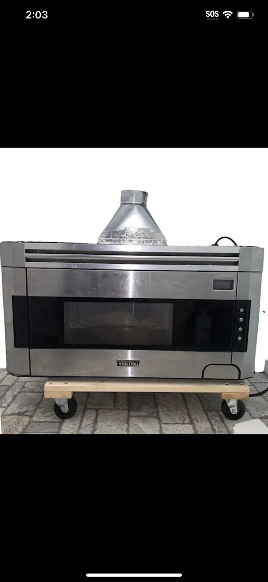 Viking Microwave Damaged Retail:$1,119. 1.5 Cu