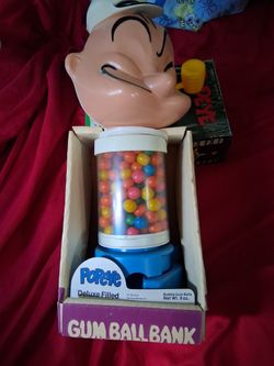 1979 Popeyes Gum Ball Bank 