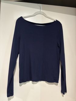 GAP Navy Blue Long Sleeve Top Size large