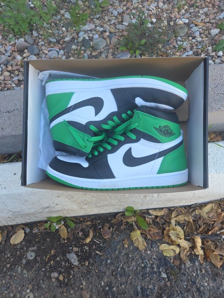  Air Jordan 1 Retro Og High Lucky Green