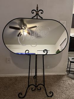 Welcome Mirror sign (Bathroom mirror)