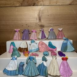 Disney Princess Polly Pocket Doll Clothes Princess Dresses Ball Gowns