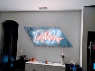 Wall Hang Art Neon Dolphin