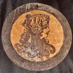 Vintage Wooden Carved Pictograph Early 1900’s