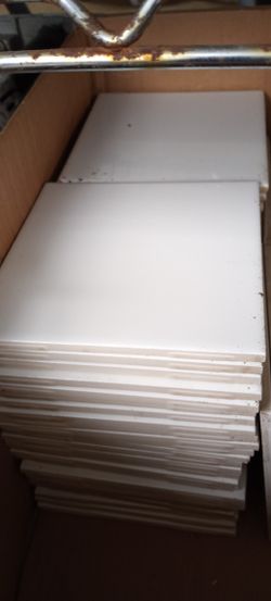 50 Square Feet Of 6"x6" White Tile