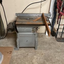 Sears Roebuck Craftsman Table Saw 3/4 Horsepower Vintage Carpenter Tool