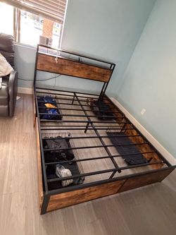 Queen bed frame
