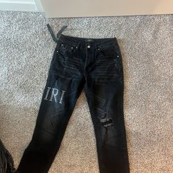 Amiri and purple jeans