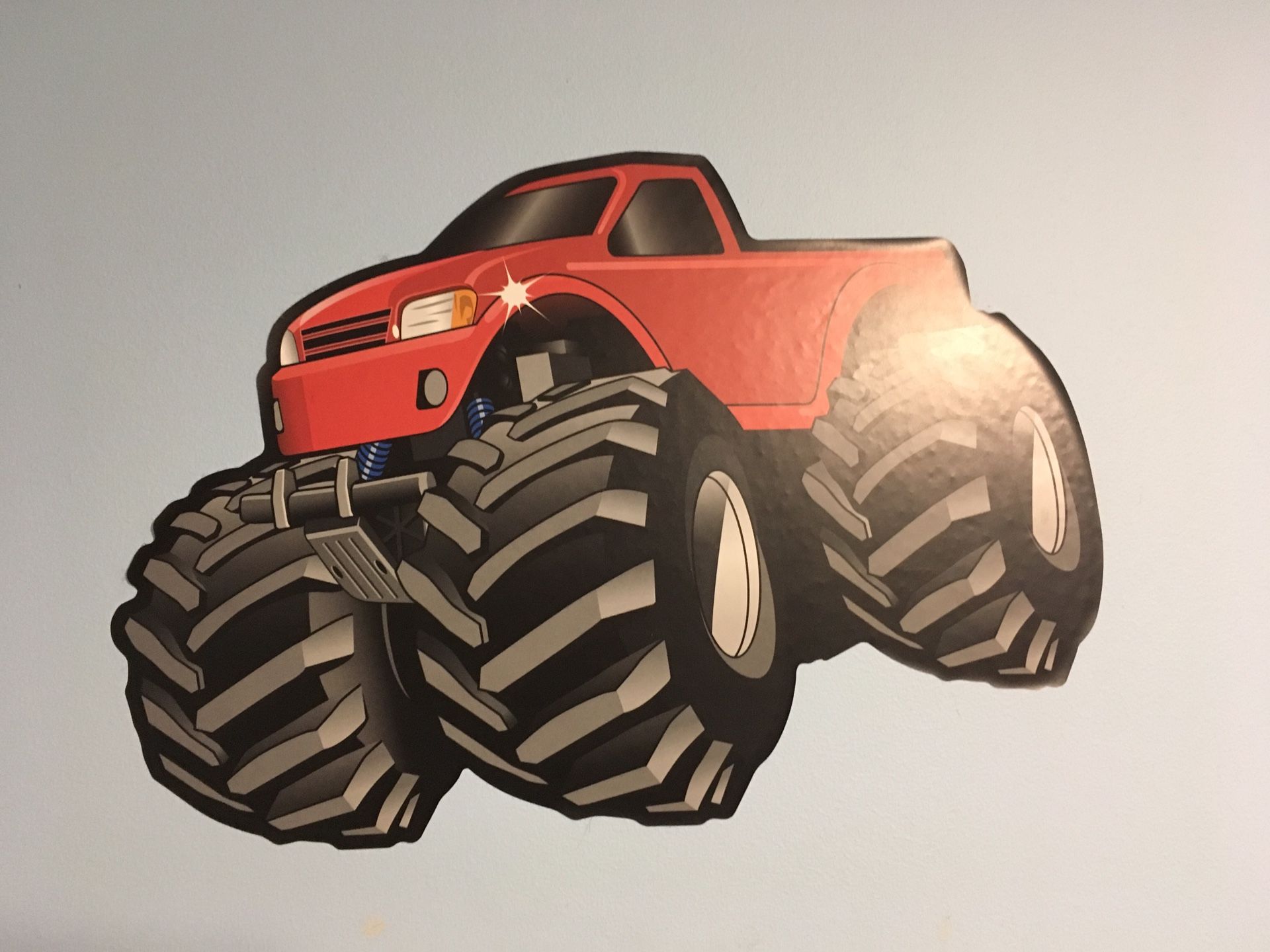 Monster Trucks-Vinyl Graphic for Bedroom walls