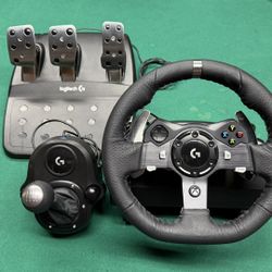 Logitech G920 Wheel and Shifter Bundle for XBOX, Real Force Feedback