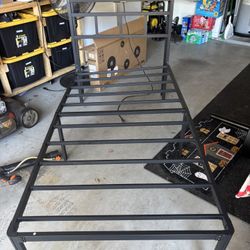 Twin Bed frame With Headboard With Plug 