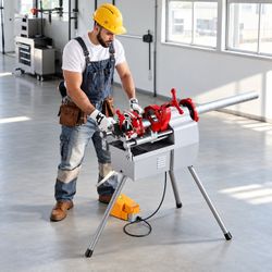 SKYSHALO Electric Pipe Threading Machine, ½–2 in.
