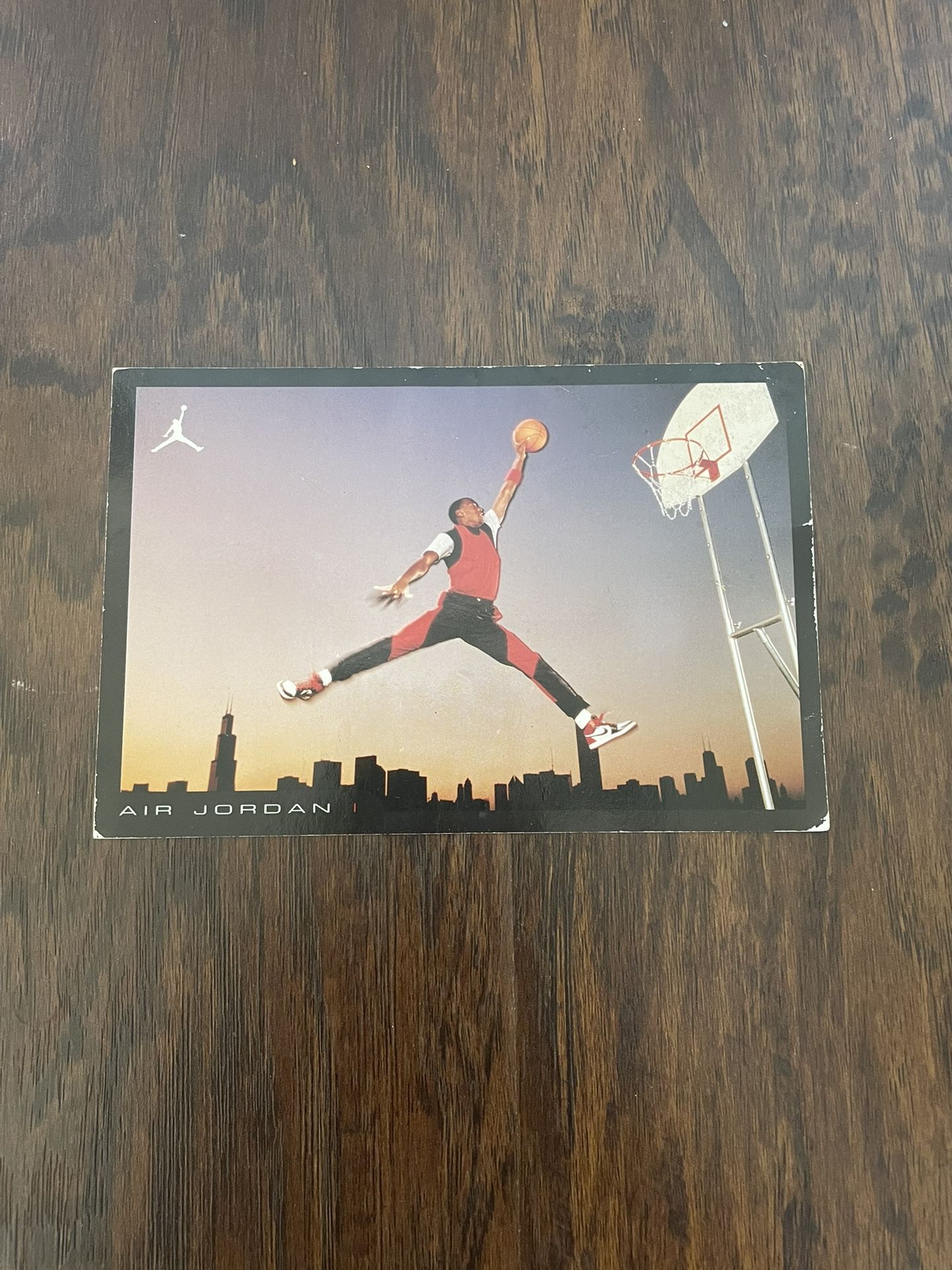 Rare NIKE AIR JORDAN 1 Retro card I Jumpman Bred Chicago Vintage