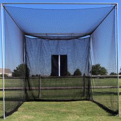 Baseball Batting Cage / Golf Net With Frame 10x10x10