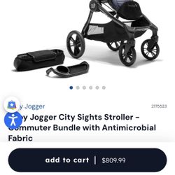  Stroller Baby Jogger City Sights -Commuter Bundle 