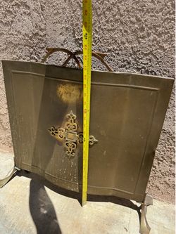 Vintage Brass Fireplace Cover