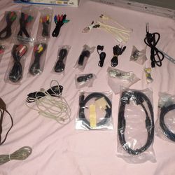 Cables, Extension Cords. TV,  Computer Cables Etc. 