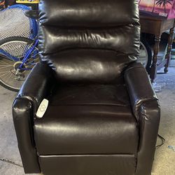 Leather Power Lift And Recline Chair