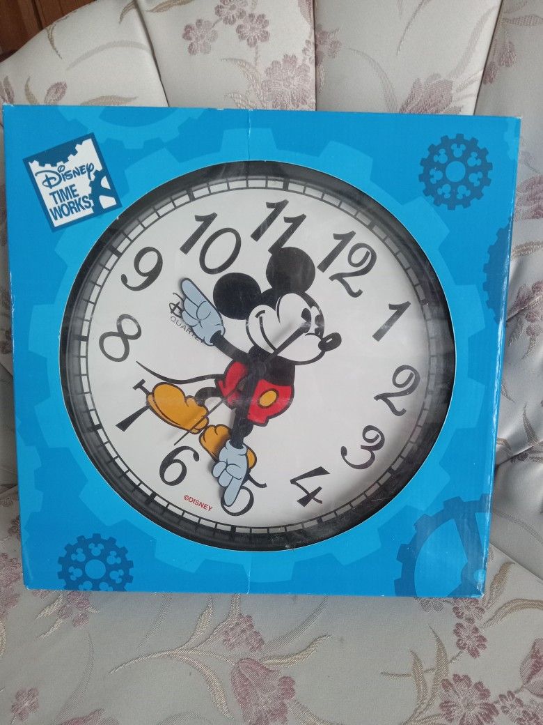 VTG.."Disney"..Mickey Mouse..Wall Clock..