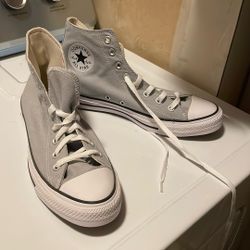 Light Grey Converse High Top 