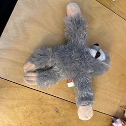 Wild Republic Shaggy Sloth Plush Stuffed Animal Toy Used Soft Brown