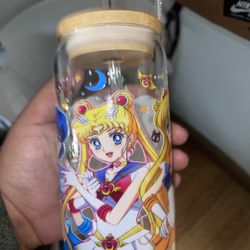 Sailor Moon Libbey Ever Can Glass Cup