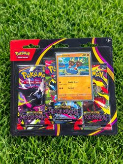 Pokemon TCG Mega Evolution Pitch Black 3 pack with promo card